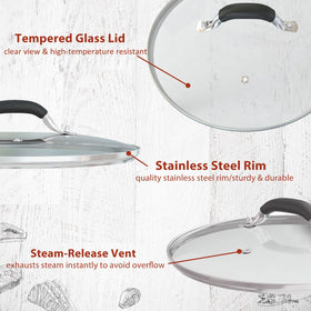 WishDirect lid featuring a silicone-coated heat-resistant handle for safe lifting.