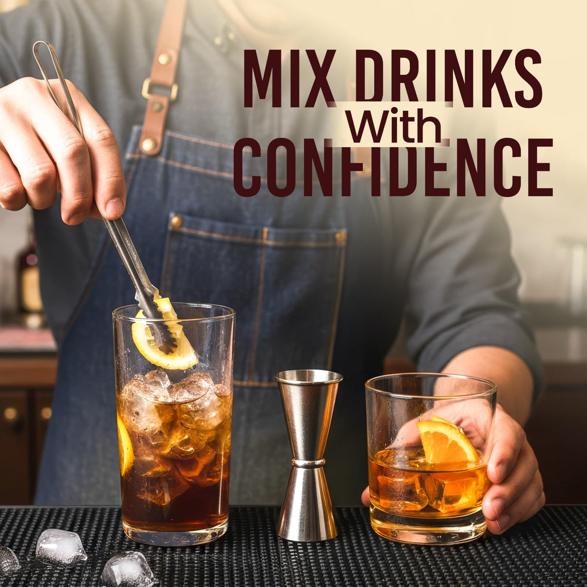 Wishmart bar mat providing countertop protection for busy bars