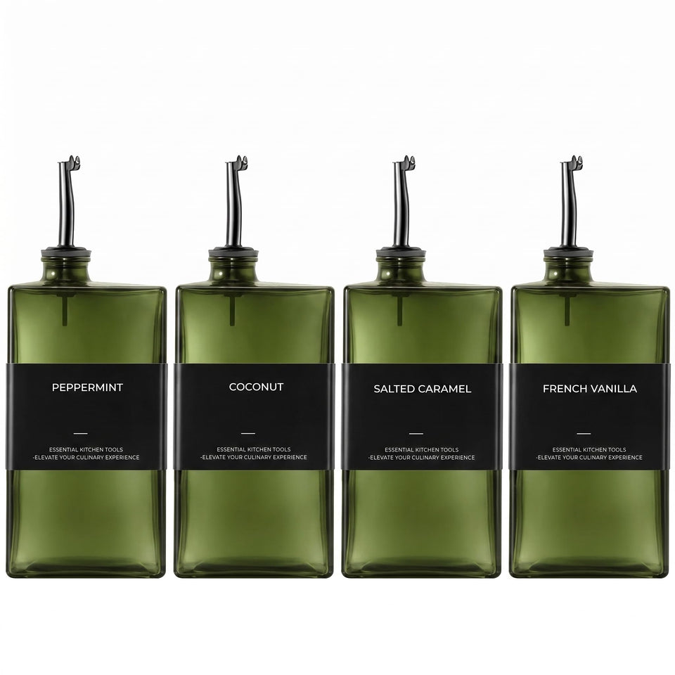 WISIMMALL olive oil dispenser bottle preserves flavor with UV protection.