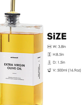 WISIMMALL glass bottles feature a dust-proof cap to keep contents clean.