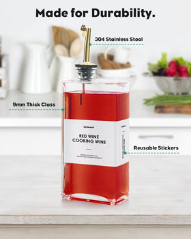 WISIMMALL bottle set includes funnel for easy refills and mess-free pouring.