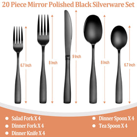WISKEMA black dinner forks provide sturdy, balanced dining for everyday use