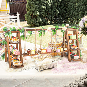 Wisreach flowers and hemp rope accents enhance natural decor and presentation
