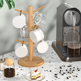 Wisuce bamboo mug stand is easy to assemble and clean.