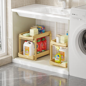 Wisuce Essentials pull-out organizer keeps items within reach and organized.