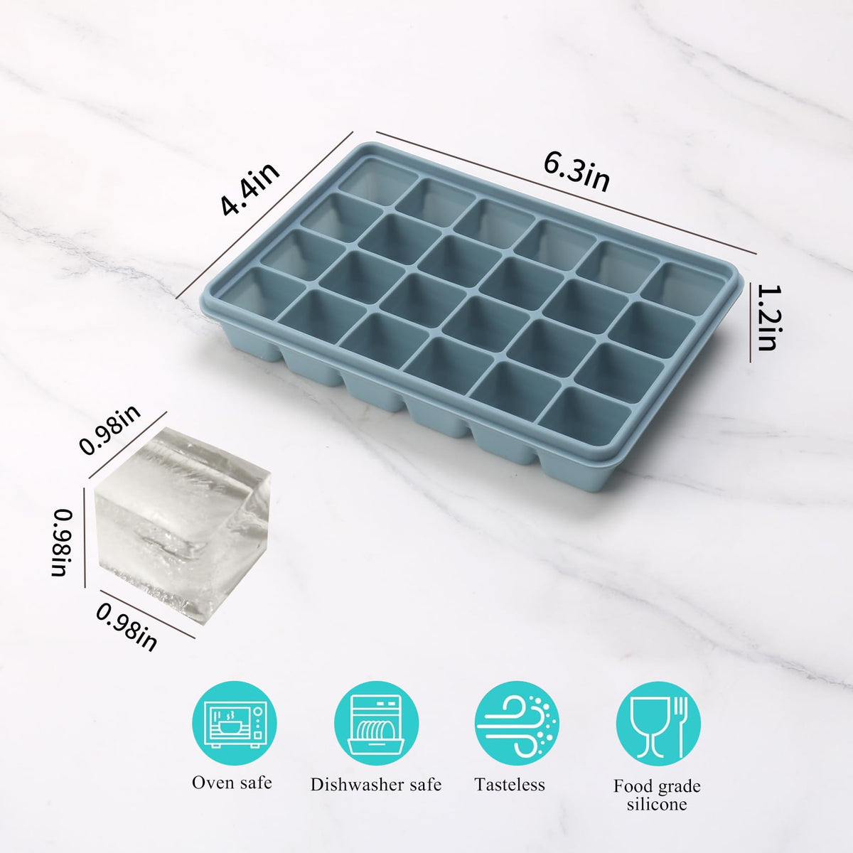 witice silicone freezer tray with pesto portions for fast, ready-to-use sauces