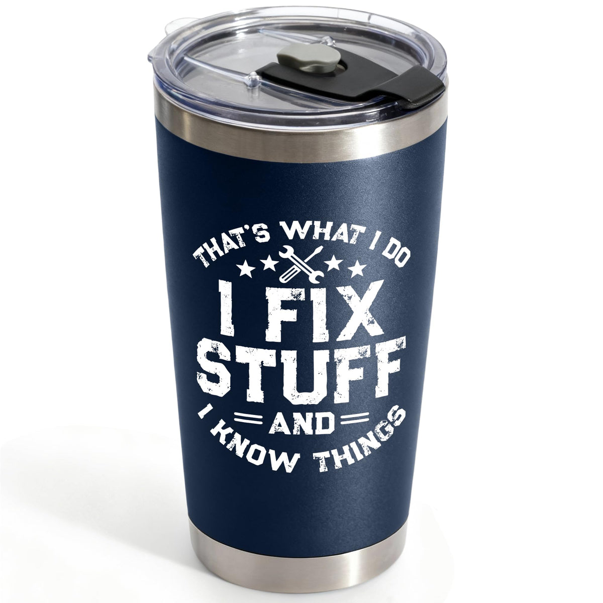 WITTSPOT 20oz tumbler front view highlighting durable stainless steel for daily use.