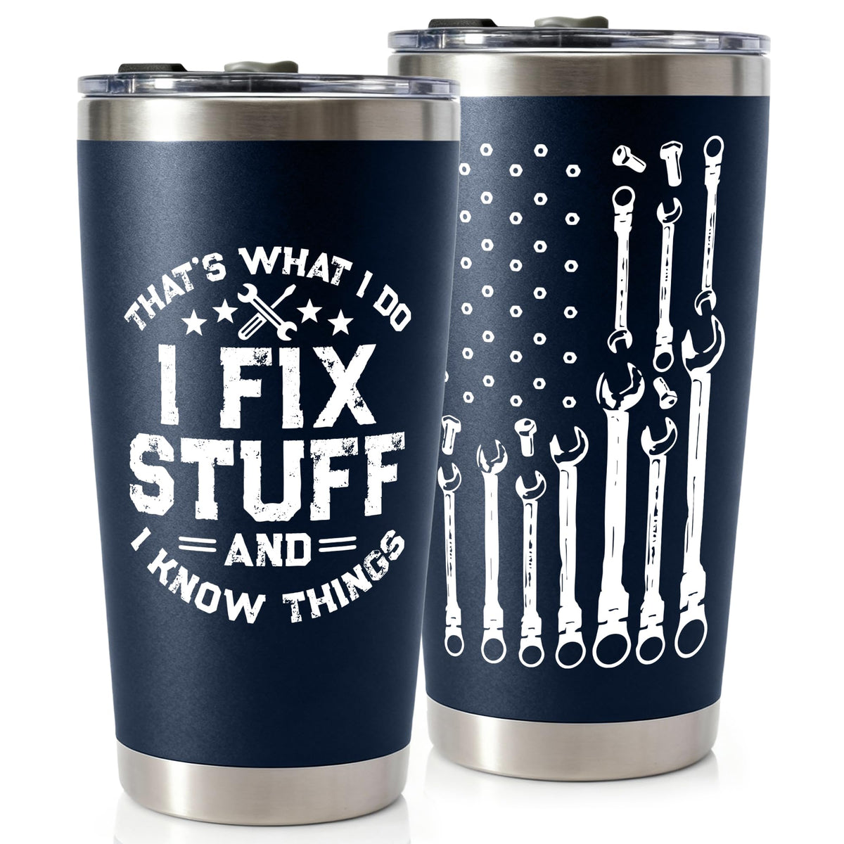 WITTSPOT 20oz tumbler front view, durable steel body.