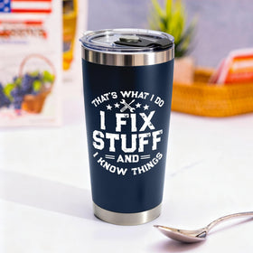 WITTSPOT 20oz tumbler insulated double-wall keeps drinks hot or cold.