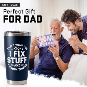 WITTSPOT 20oz tumbler side profile shows comfortable grip for on-the-go.