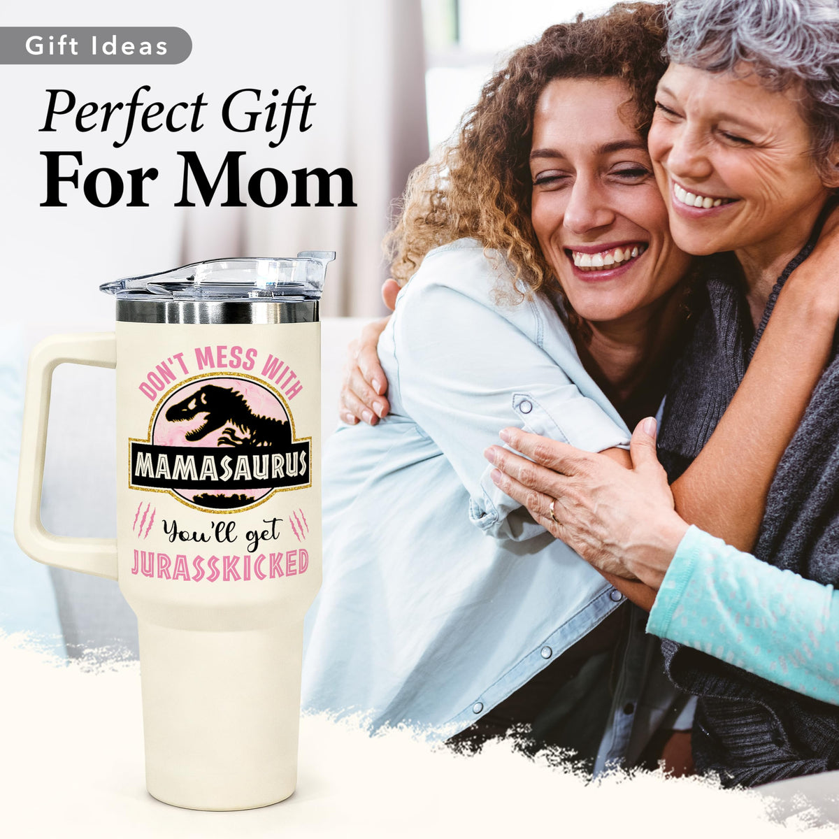 WITTSPOT 40oz tumbler with double-wall insulation preserves hot or cold drinks.