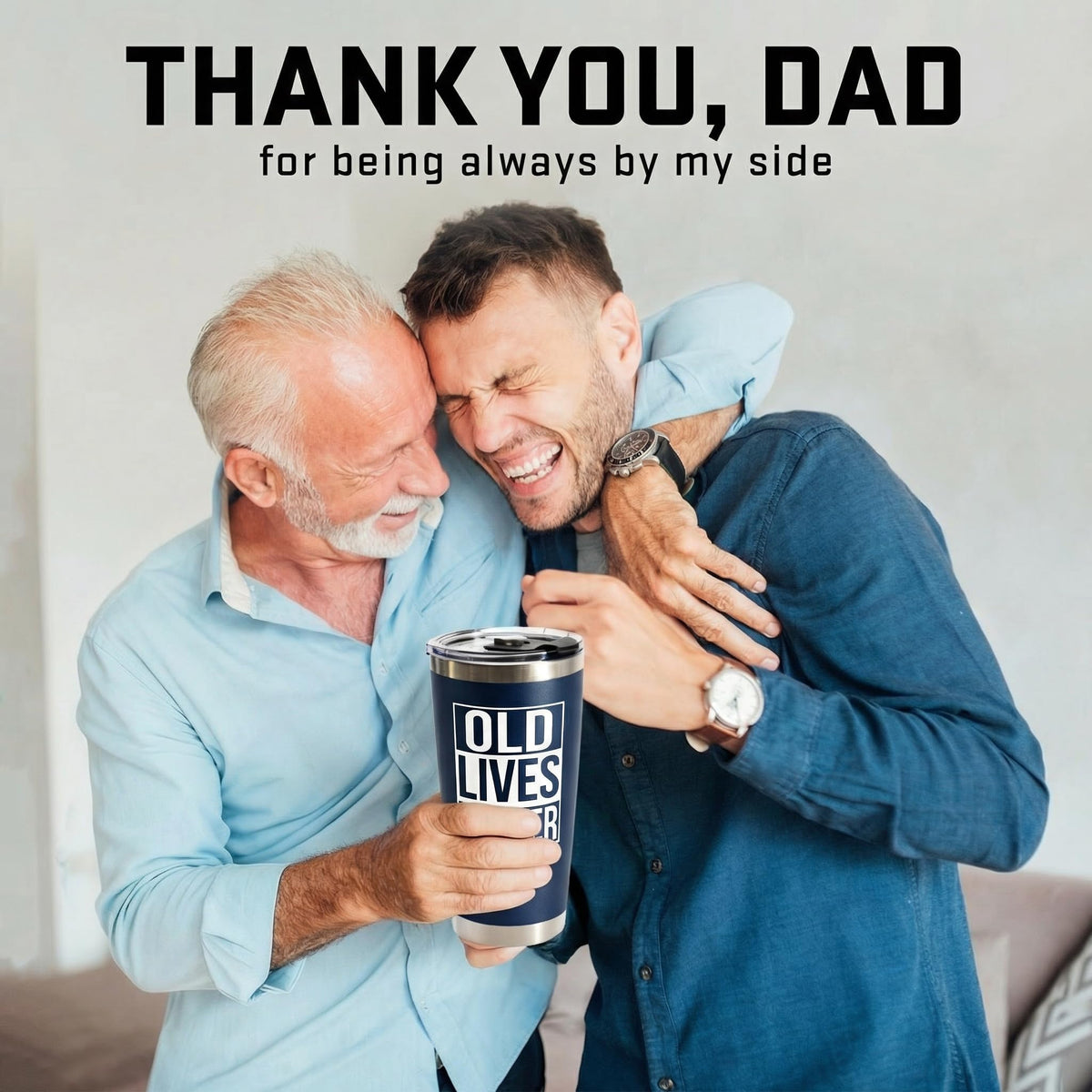 WITTSPOT dad gift scene shows this mug as a playful, thoughtful present