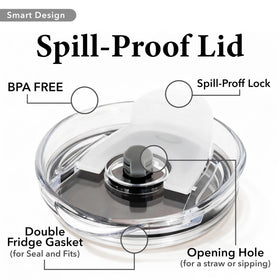 Rugged bottle with ergonomic handle for daily use and travel.