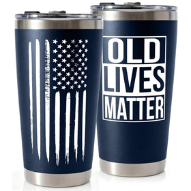 WITTSPOT old-man tumbler 20oz front view keeps beverages at the right temperature on the go