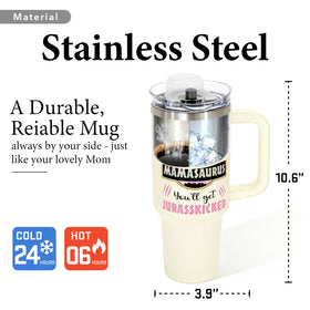 Shatter-resistant exterior keeps the tumbler reliable during travel and busy days.