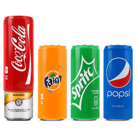 Wittynana silicone can covers on 12oz skinny cans for playful disguise and quick ID