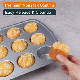 Pan is oven-safe up to 450°F with ergonomic dual handles.