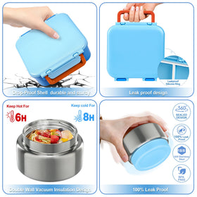 wiwens multi-compartment lunch box demonstrating organized meals for kids