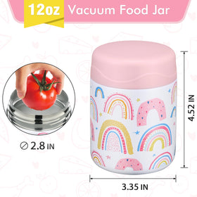 wiwens 12oz jar keeps hot meals ready for school or travel.