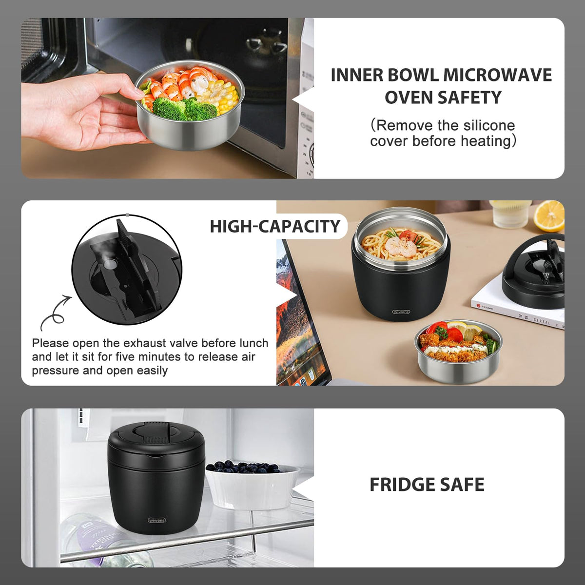Non-slip silicone base keeps the jar stable on surfaces