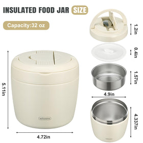 wiwens Thermo Food Jar anti-slip base helps keep the container steady on any surface