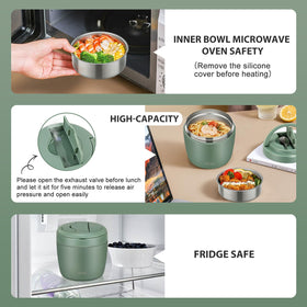 Wiwens thermo food jar anti-slip silicone base prevents sliding.