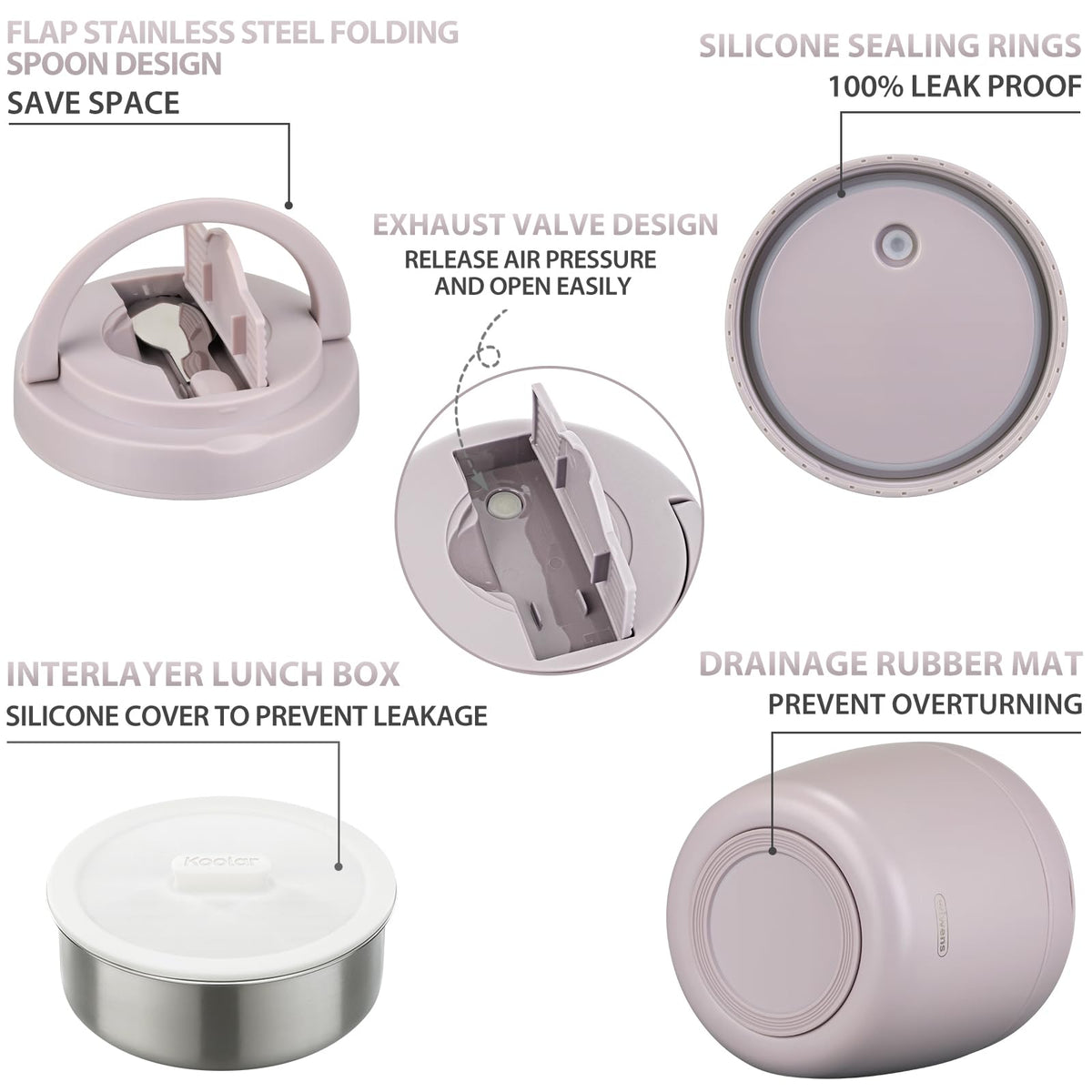 WiWens hidden-handle folding-spoon design makes carrying simple and convenient.