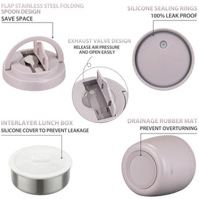 WiWens hidden-handle folding-spoon design makes carrying simple and convenient.