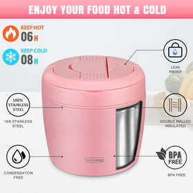 wiwens pink jar shows leak-proof seal to secure liquids during transport