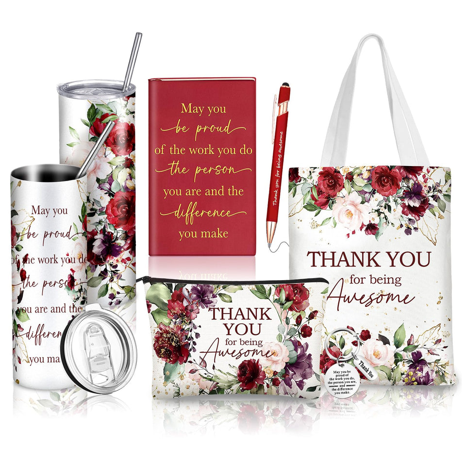 Wiwiqing appreciation tumbler with floral design keeps drinks at the right temperature