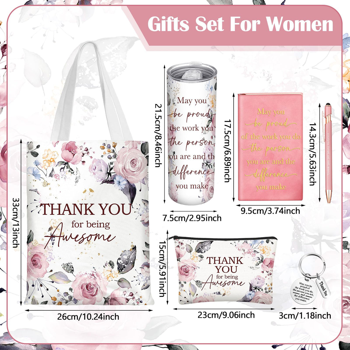Wiwiqing makeup bag keeps cosmetics organized at home or on the go.