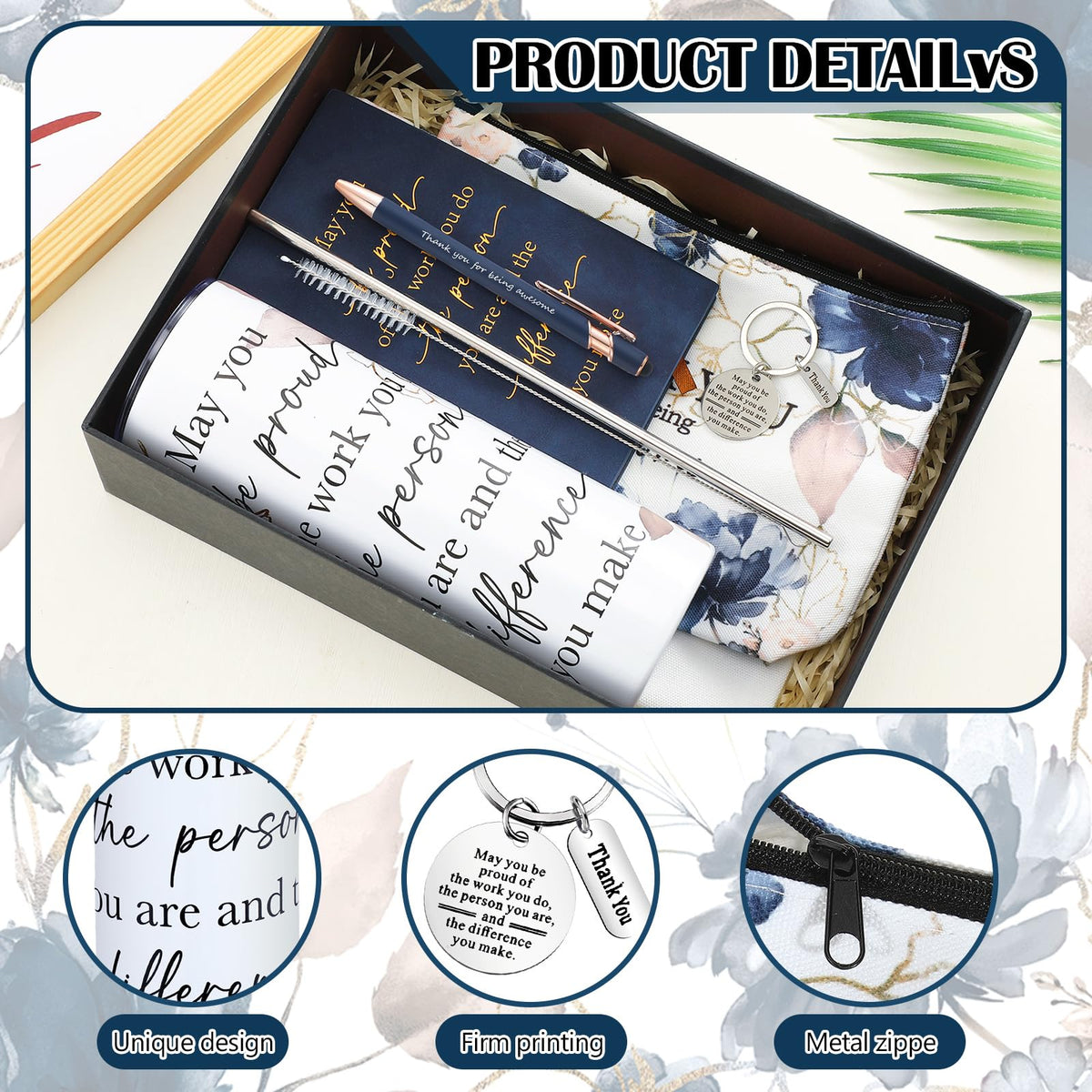 Wiwiqing makeup bag keeps cosmetics organized at the office or on trips.