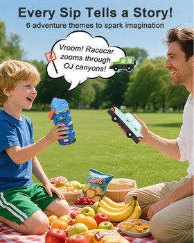 WixByti kids bottle undersea world prints makes refills exciting during outings.