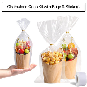 WixiTool charcuterie serving kit bundles cups, bags, skewers for convenient parties