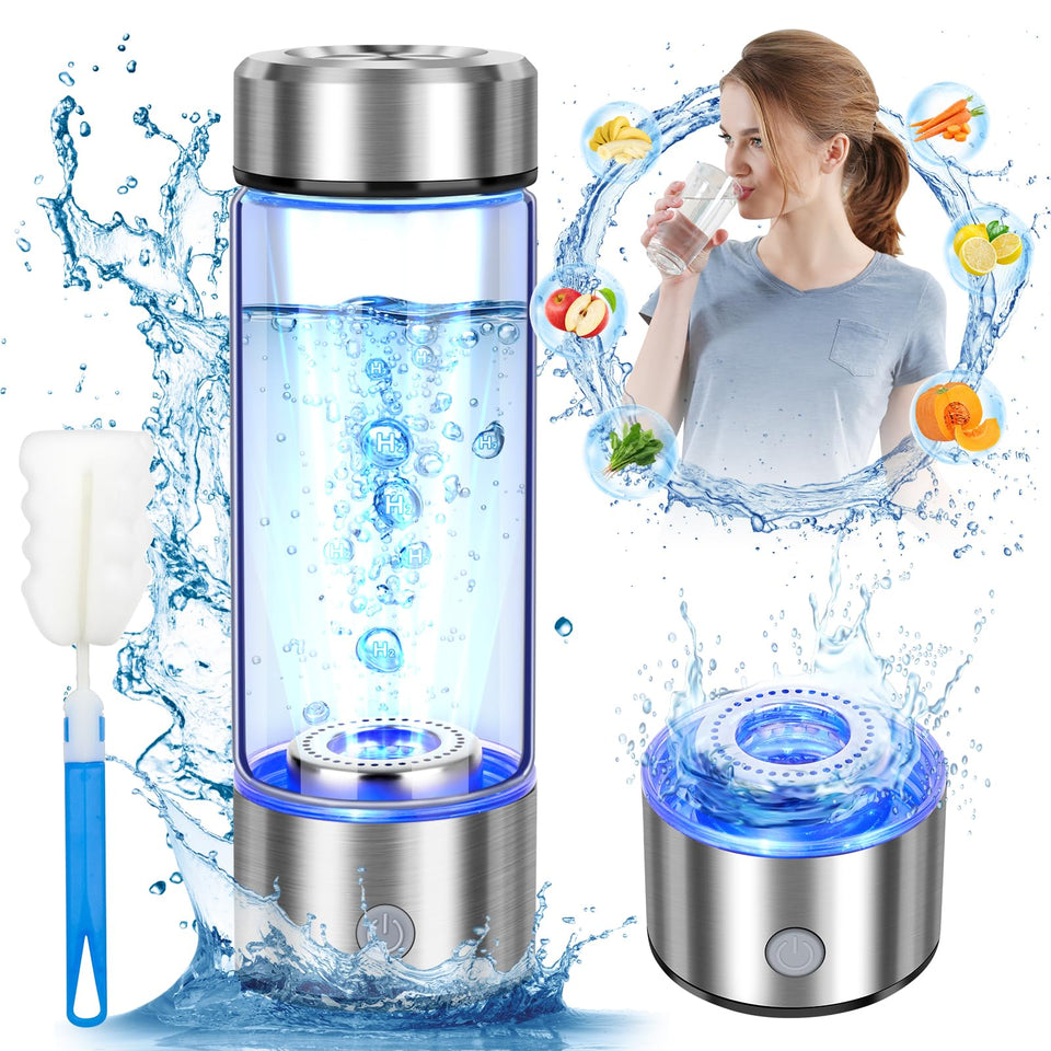 WIYYH Upgrade Hydrogen Water Bottle cap off for easy cleaning and quick hydration.