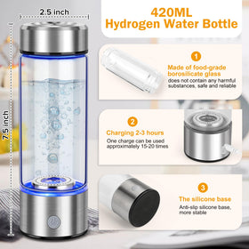 WIYYH Upgrade Hydrogen Water Bottle charging via USB for on-the-go use.
