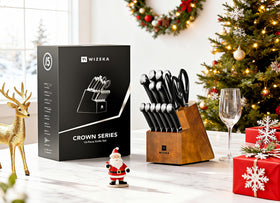 WIZEKA 8 inch chef knife for precise, effortless chopping