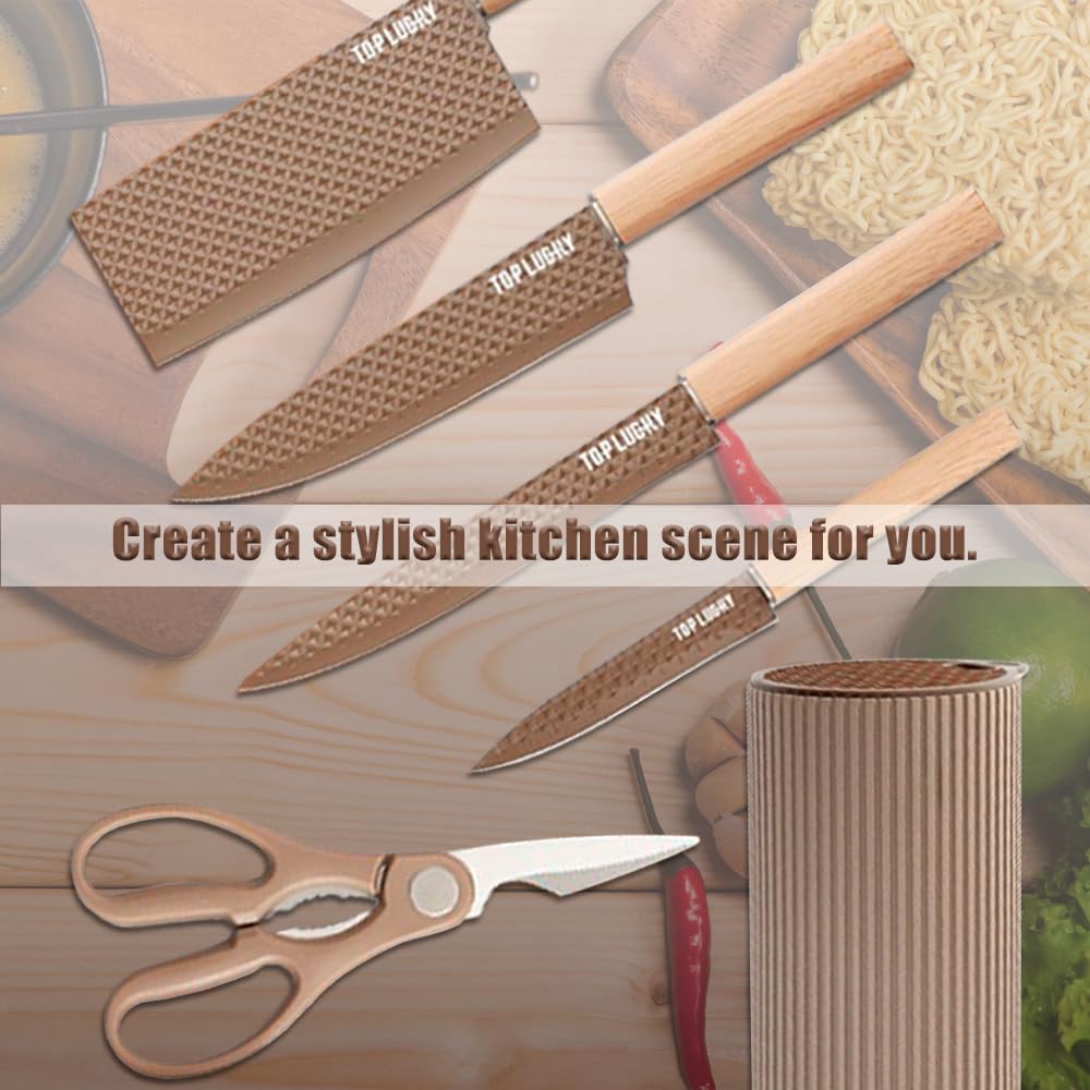 Wiztoynia ergonomic knife handles provide comfortable grip during prep