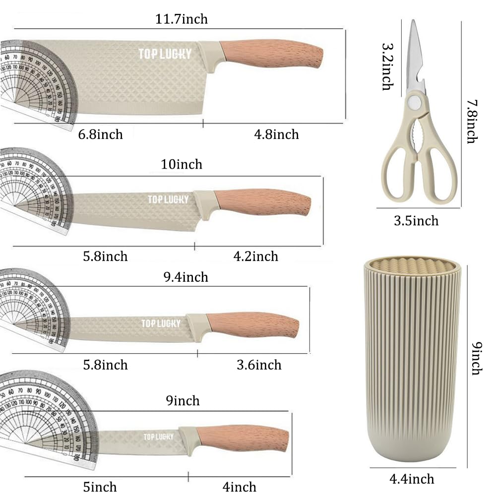 Wiztoynia universal knife block keeps knives organized
