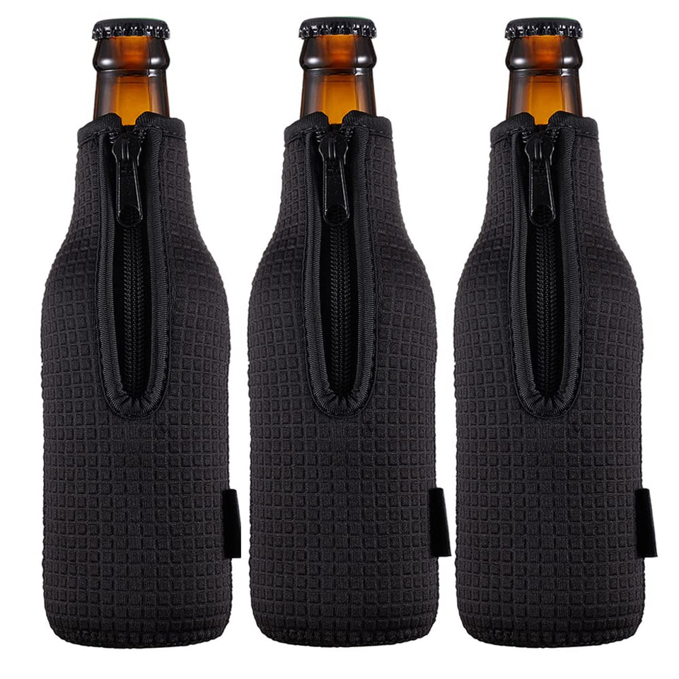 WK IEASON 12oz beer bottle sleeve keeps hands dry and drinks cold.