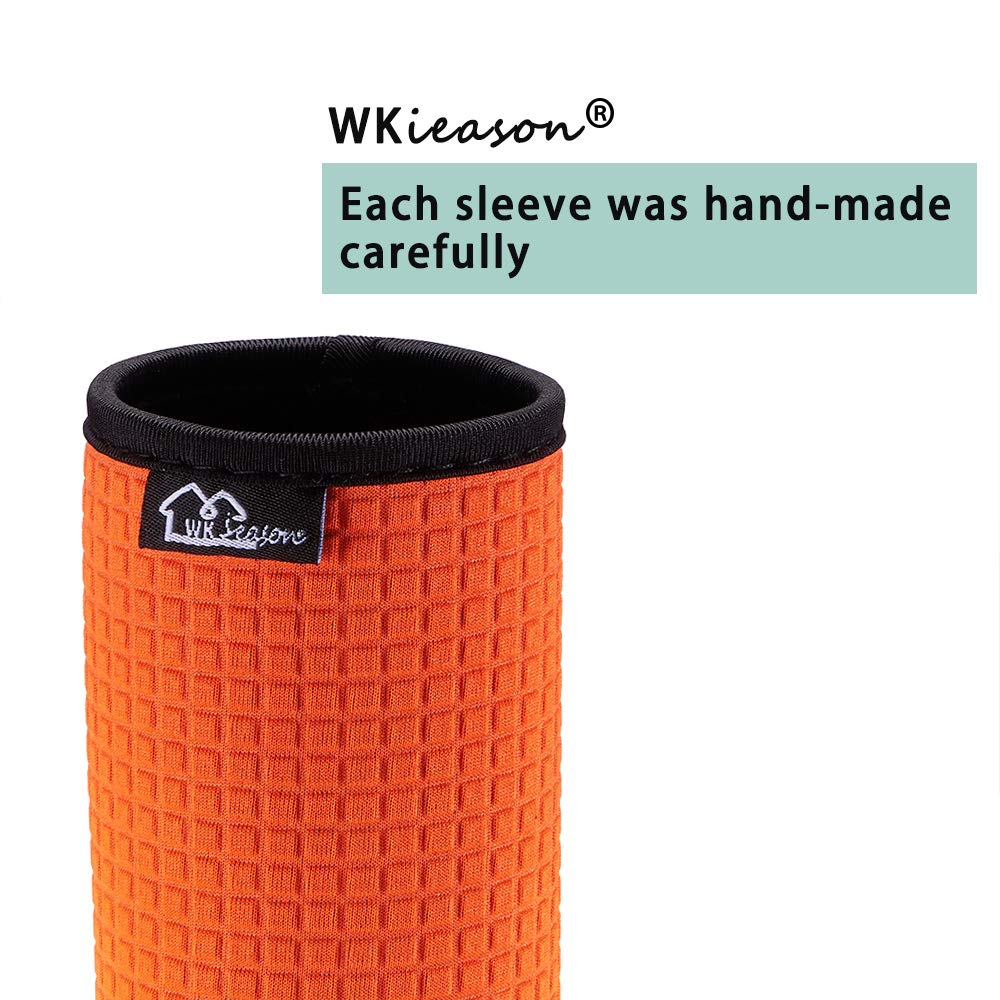 WK IEASON 16oz yellow sleeve is travel-friendly with a snug fit.