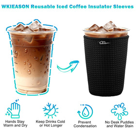 WK IEASON 32oz sleeve fits large cups for extended outings.