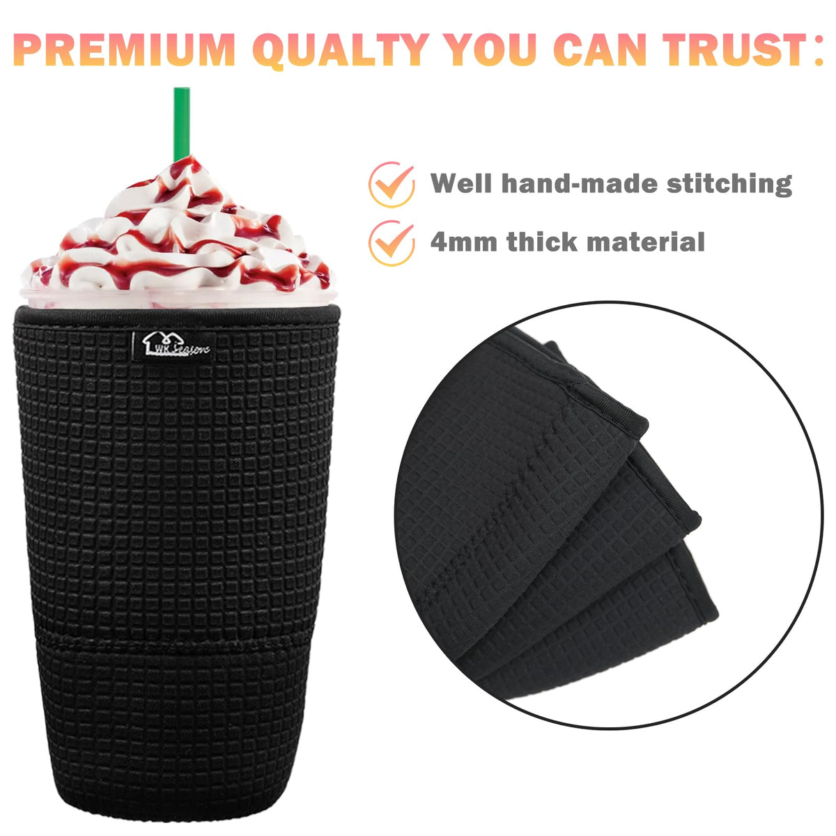WK IEASON foldable sleeve fits in a bag for on-the-go cooling.
