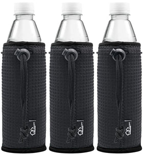 WK IEASON neoprene sleeve on a 16oz bottle preserves coldness and keeps hands dry.