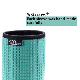 WK IEASON red vivid color sleeve enhances style while insulating beverages.