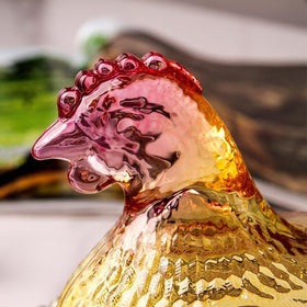 WKHOKI glass nest dish close-up, showcasing craftsmanship and practical lid.