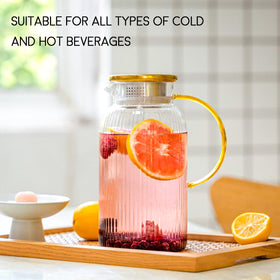 Wlasss pitcher is dishwasher safe for easy cleanup after gatherings