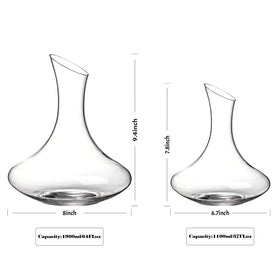 Wlasss lead-free crystal decanter closeup highlights craftsmanship and safe serving