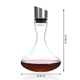 Wlasss tilted spout for easy, spill free pouring