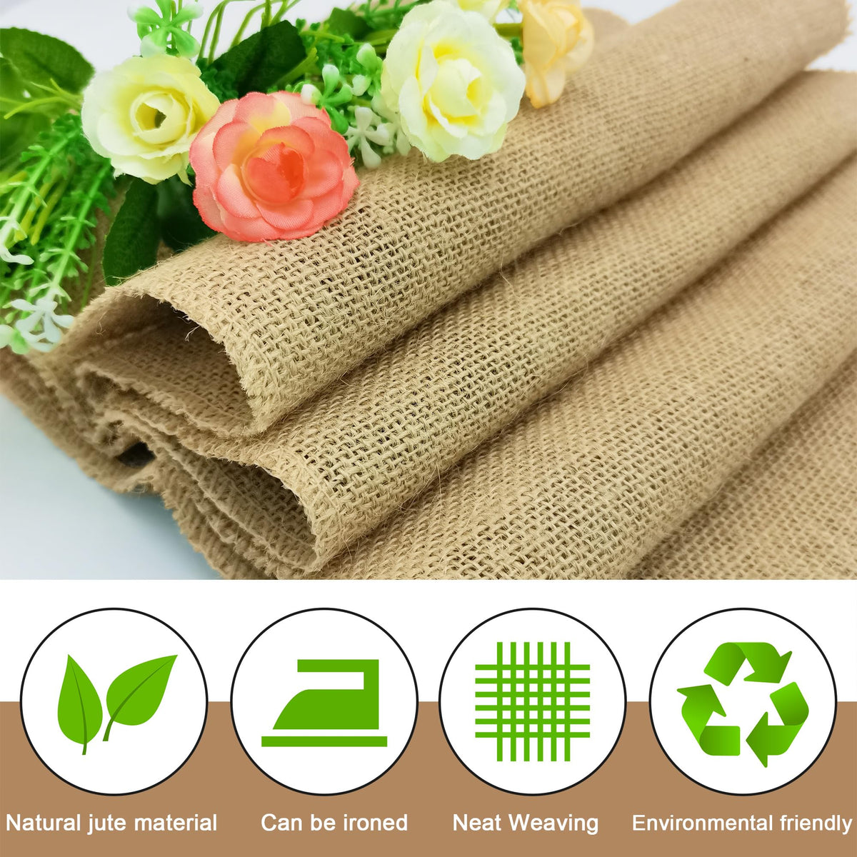 Wlirantim DIY-friendly burlap accessory for crafts.
